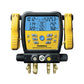 Fieldpiece SM482V Wireless 4-Port SMAN Refrigerant Manifold with Vacuum Gauge – Air Conditioning/Refrigerant Digital Gauges for HVAC & Refrigeration