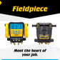Fieldpiece SM482V Wireless 4-Port SMAN Refrigerant Manifold with Vacuum Gauge – Air Conditioning/Refrigerant Digital Gauges for HVAC & Refrigeration