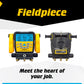 Fieldpiece SM482V Wireless 4-Port SMAN Refrigerant Manifold with Vacuum Gauge – Air Conditioning/Refrigerant Digital Gauges for HVAC & Refrigeration